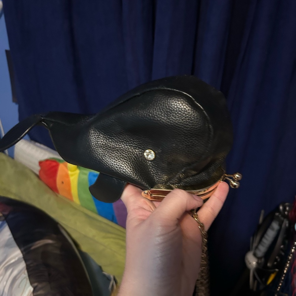 Dune London Black and Gold Whale shaped bag - Picture 4 of 6